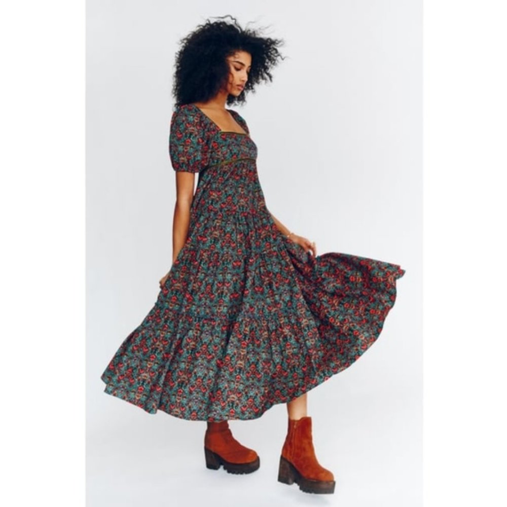 Free People Ashley Babydoll Maxi